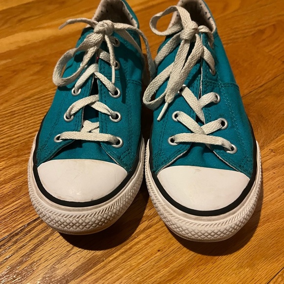 Converse Other - Kids Teal Canvas Sneakers